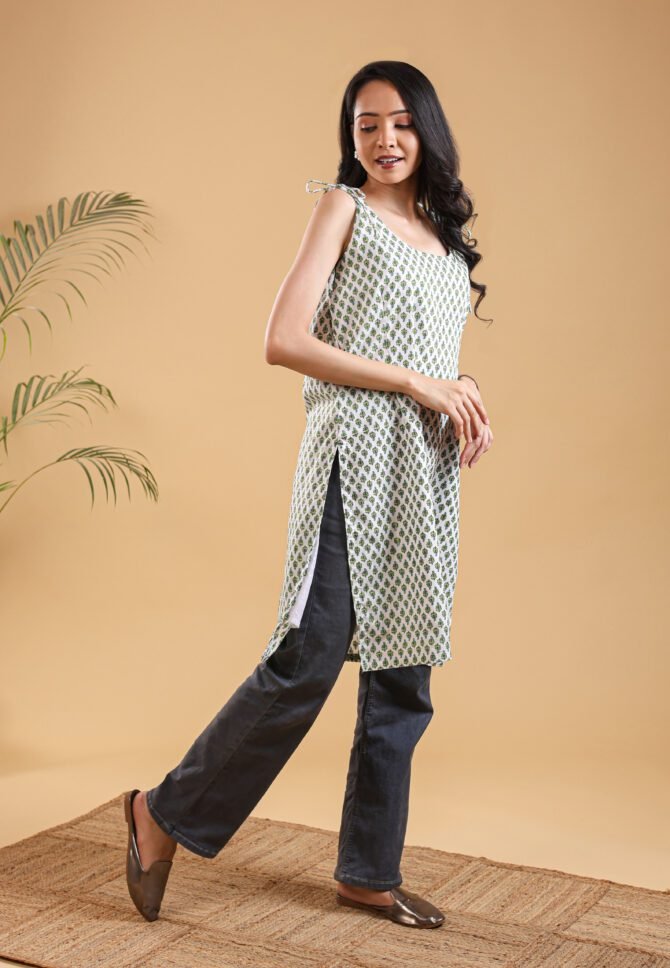 Avalon’s Whisper – The Mystical Cotton Kurti - Image 5