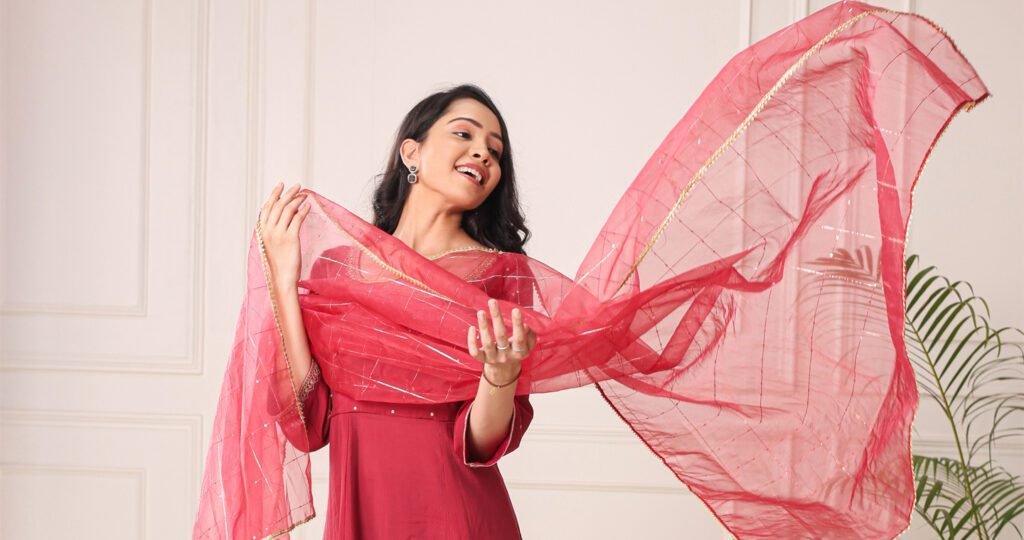 Shop Red Anarkali Suit for Women | Red Kurta Set with Dupatta