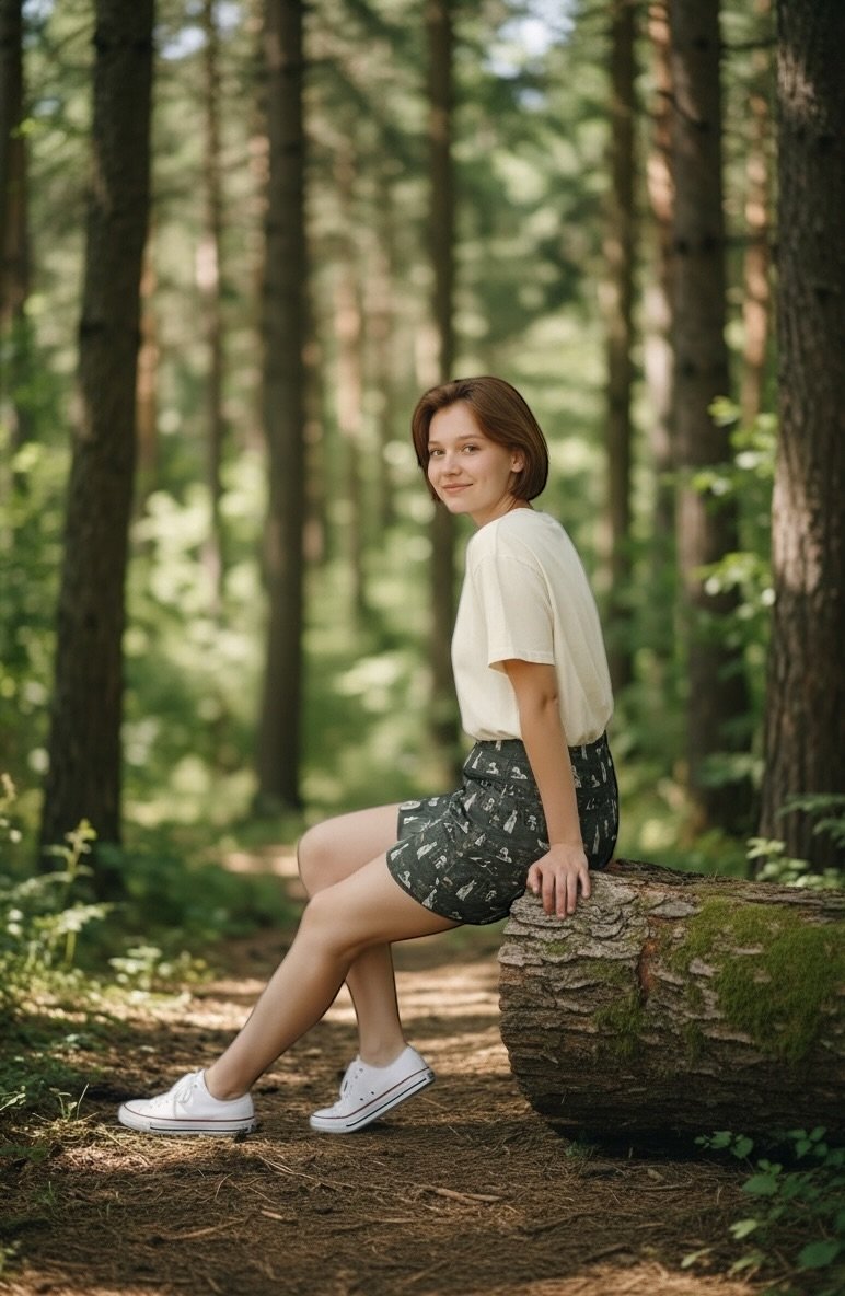 Desert Whiskers | Egyptian Cat Print Rayon Skirt for Women - Image 4