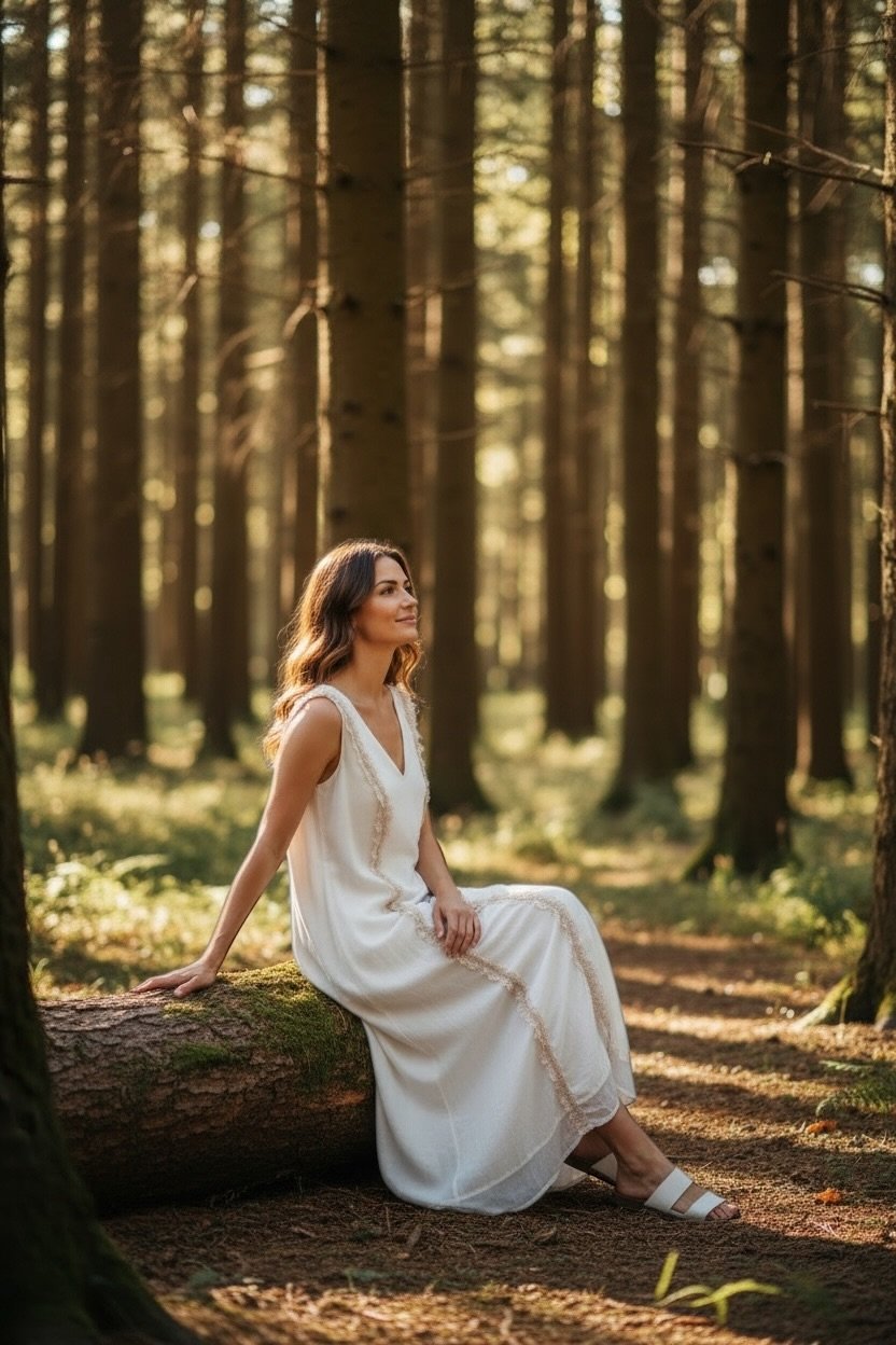 Ivory Bloom | Meadow Lace Cotton Dress for Women - Image 5